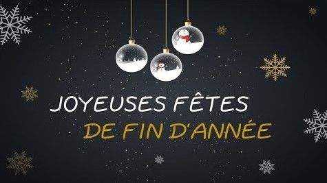 Joyeuses Fêtes de fin d'année